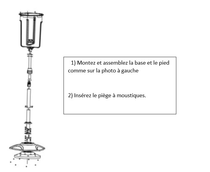 Appareil anti moustique Photocatalyse extérieur 200 m² ZM2-(2021-002387)