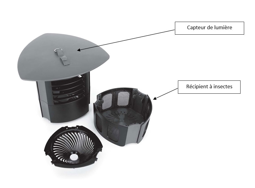 Appareil anti moustique Photocatalyse extérieur 200 m² ZM2-(2021