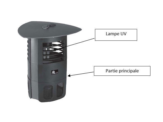 Appareil anti moustique Photocatalyse extérieur 200 m² ZM2-(2021-002387)