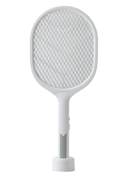 Raquette électrique anti moustiques 2 en 1 avec LED bleu