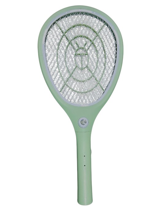 Raquette électrique & rechargeable anti insectes volants avec lampe intégrée